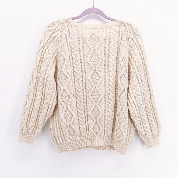 Cable Knit Chunky Button Front Cardigan - Picture 5 of 7